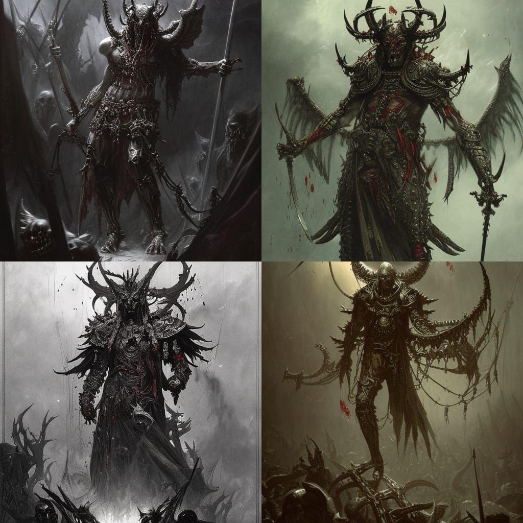 Chaotic Demon King in Intricate Armor