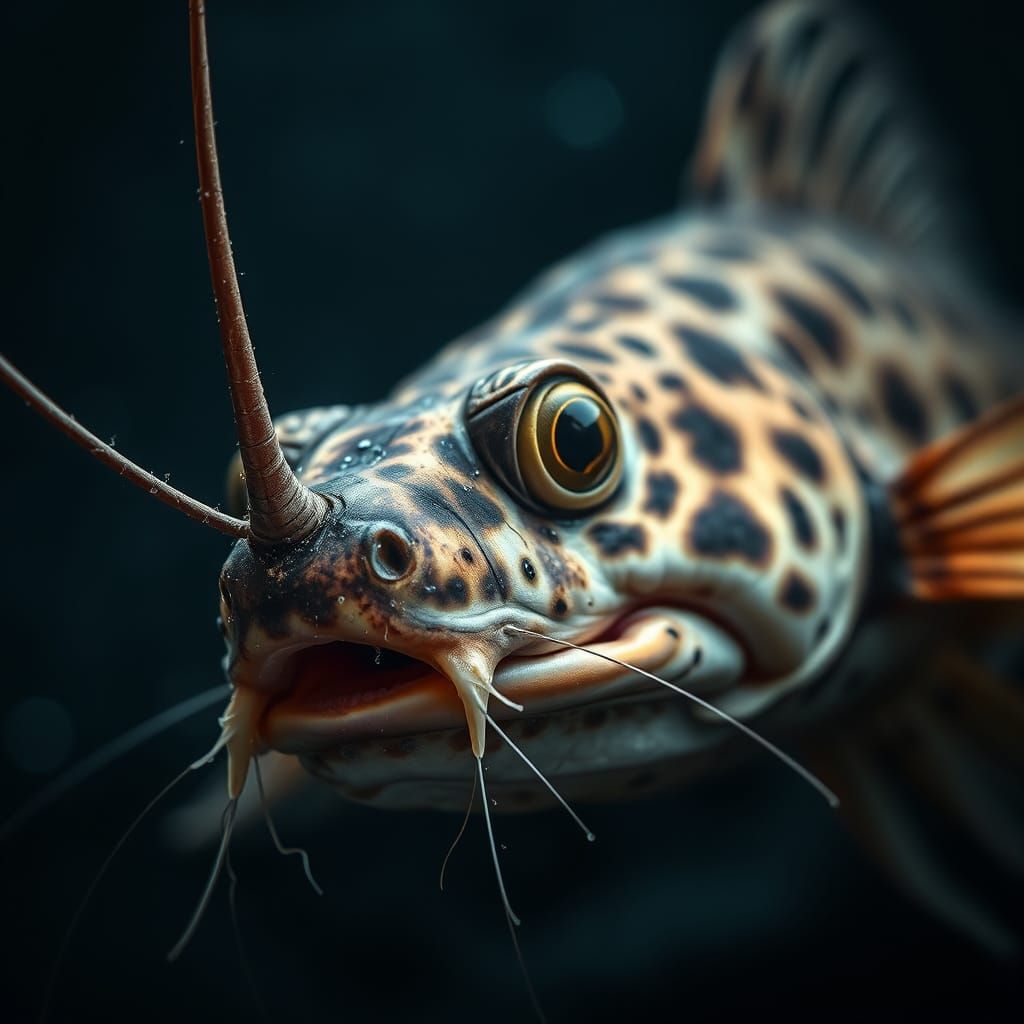 Hyperrealistic Catfish in Cinematic HDR
