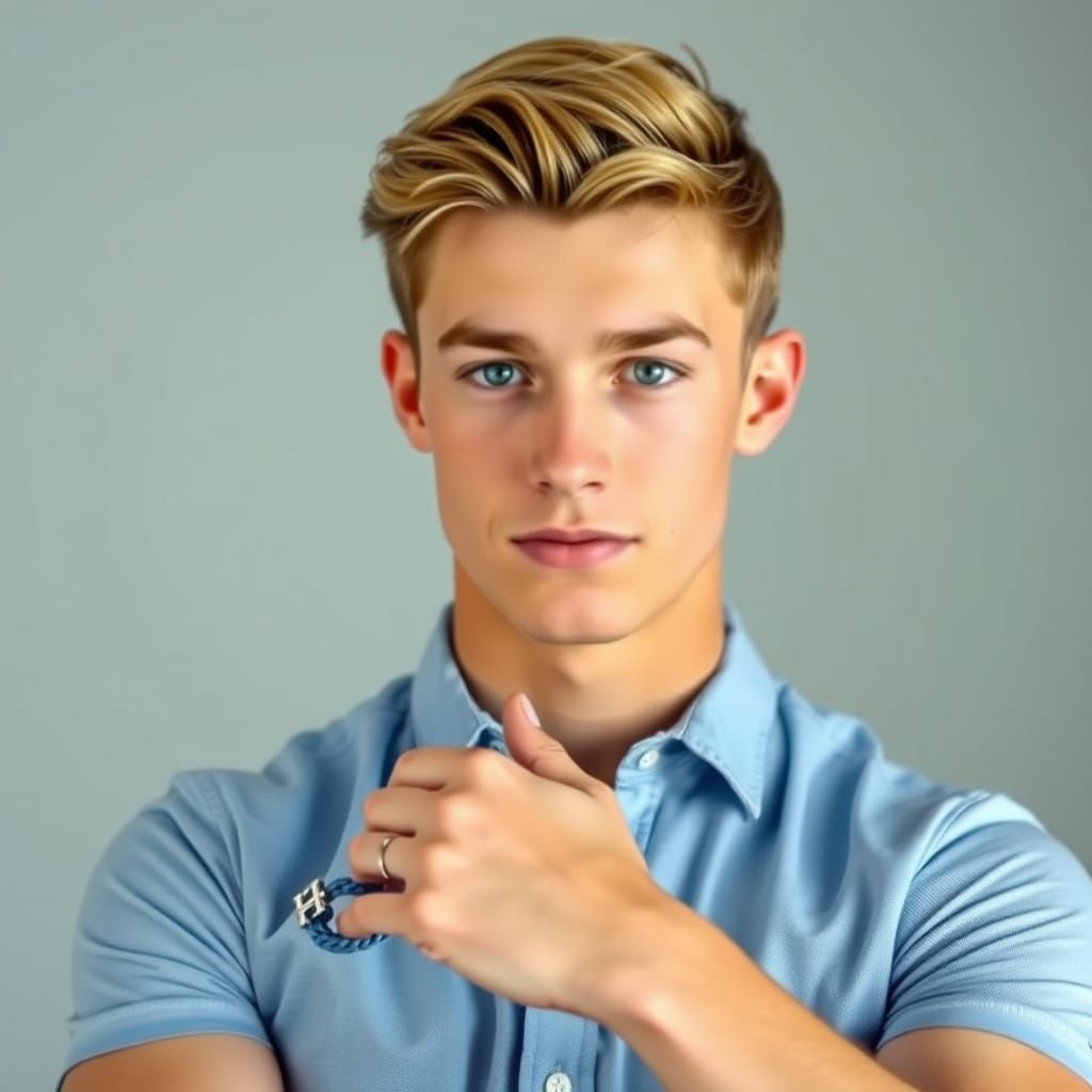 Young Man in Modern Style