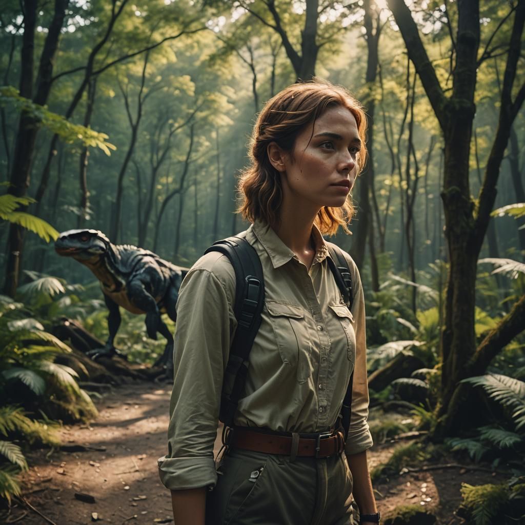 Cinematic Film Still of a Beautiful Woman