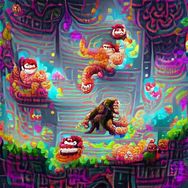 Donkey Kong Arcade Battle in Pixel Art