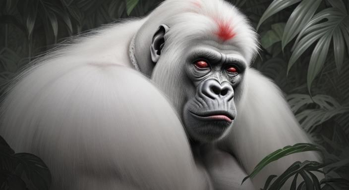 albino gorilla