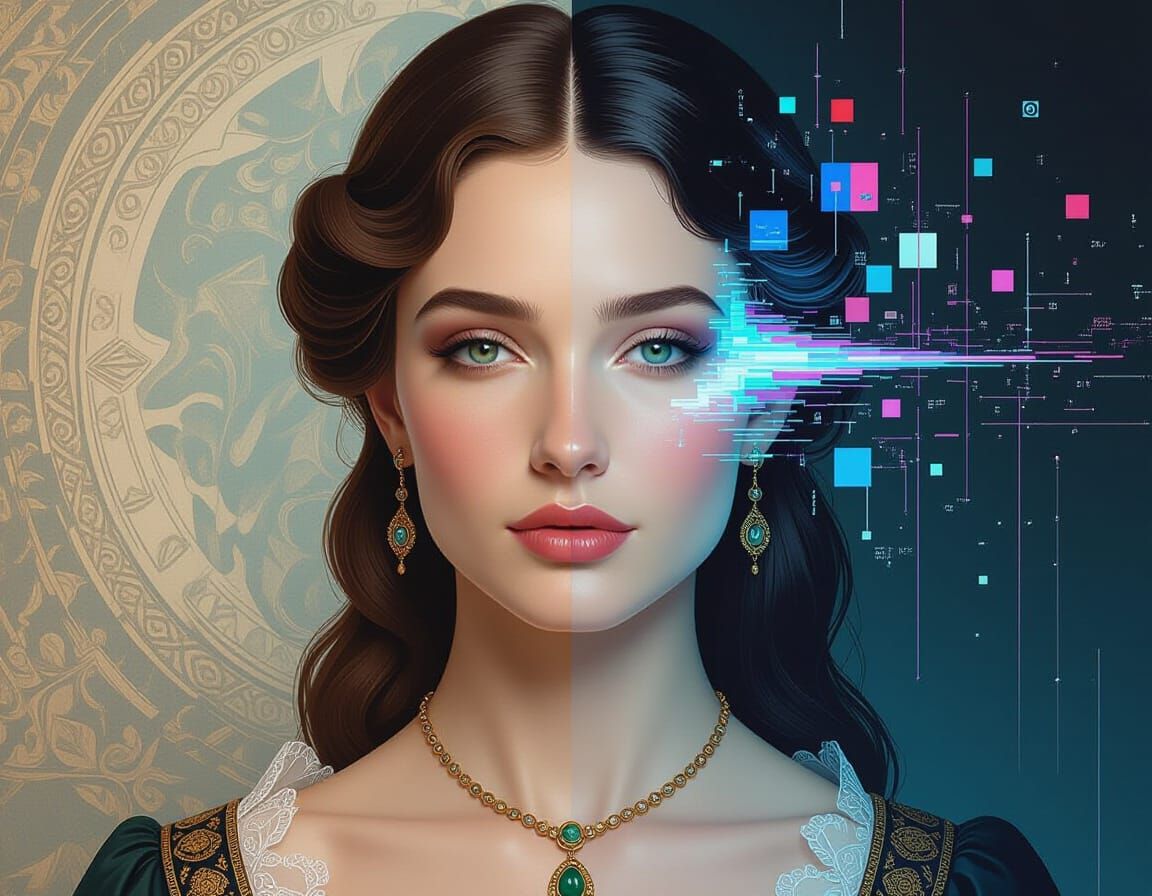 Surreal Portrait: Renaissance Sfumato Meets Digital Art