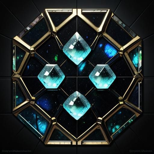 Flowing Abstract Art with Labradorite and Pearls