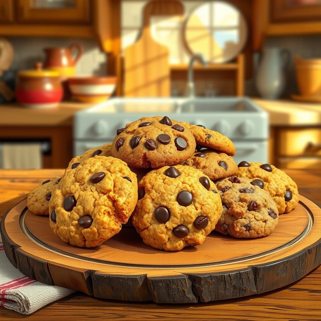 Whimsical Cookie Still Life in Warm Kitchen Ambiance