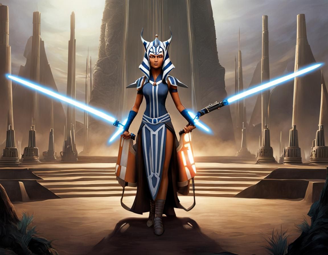 Ahsoka Tano: Goddess of Darkness in Horror Art