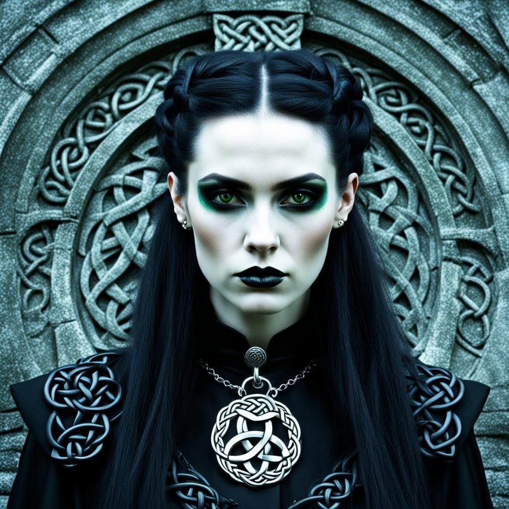 Gothic Celtic Female Portrait