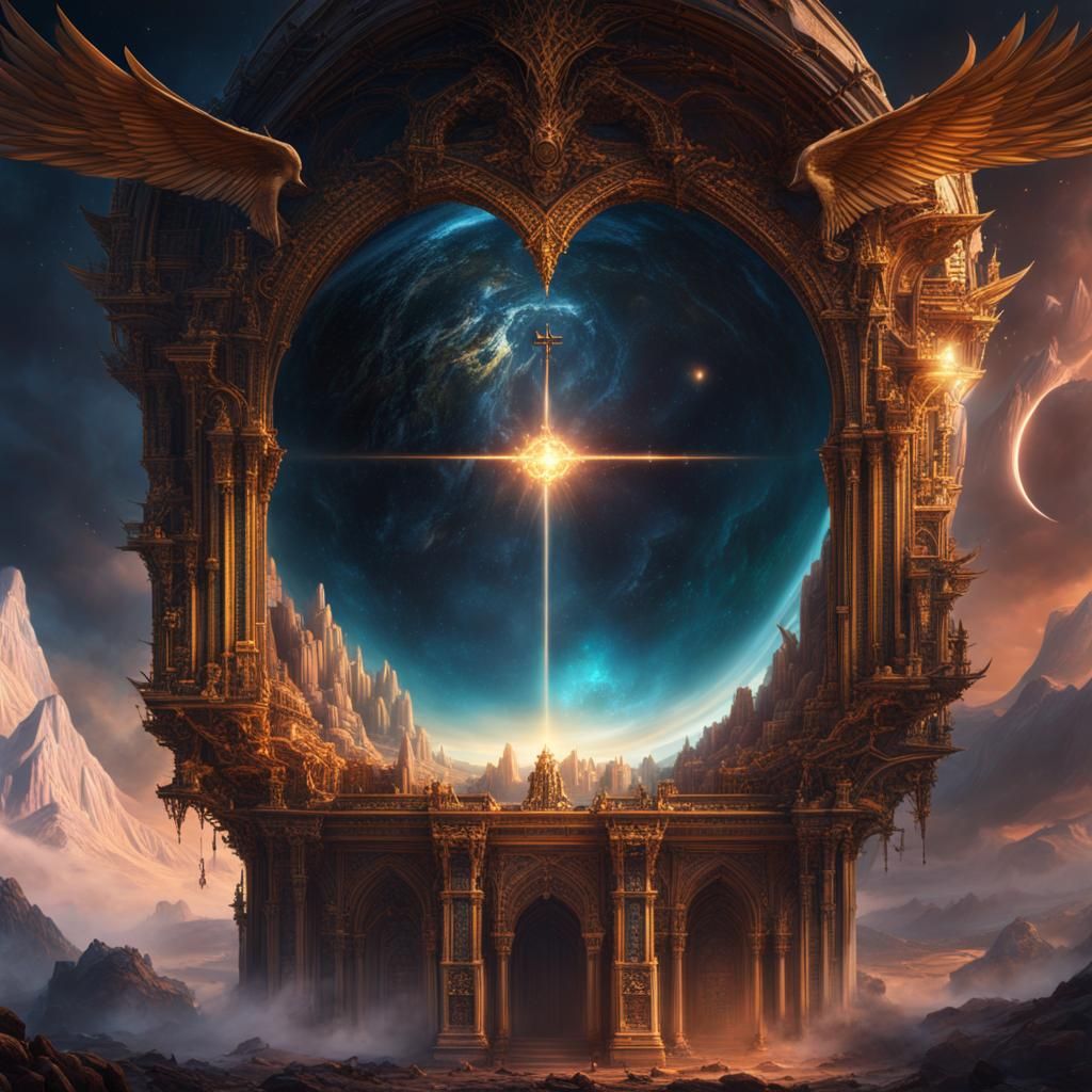 Fantastical Matte Painting with Deep Color