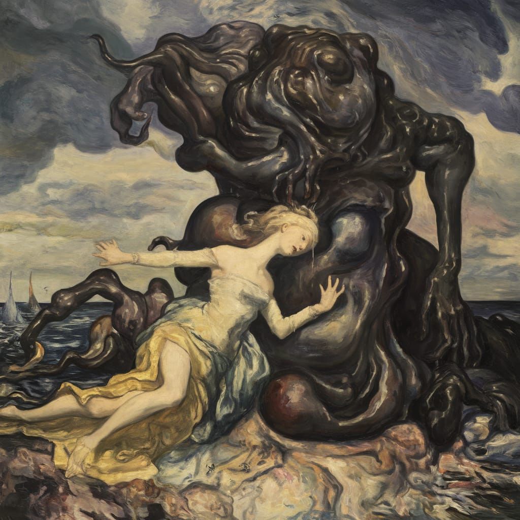 Gothic Blob Coming From The Sea