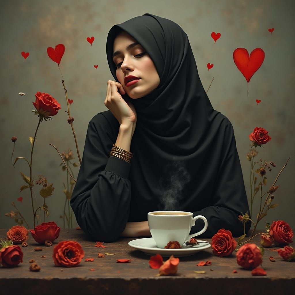 Arabic Heartbreak in a Coffee Drenched Dream