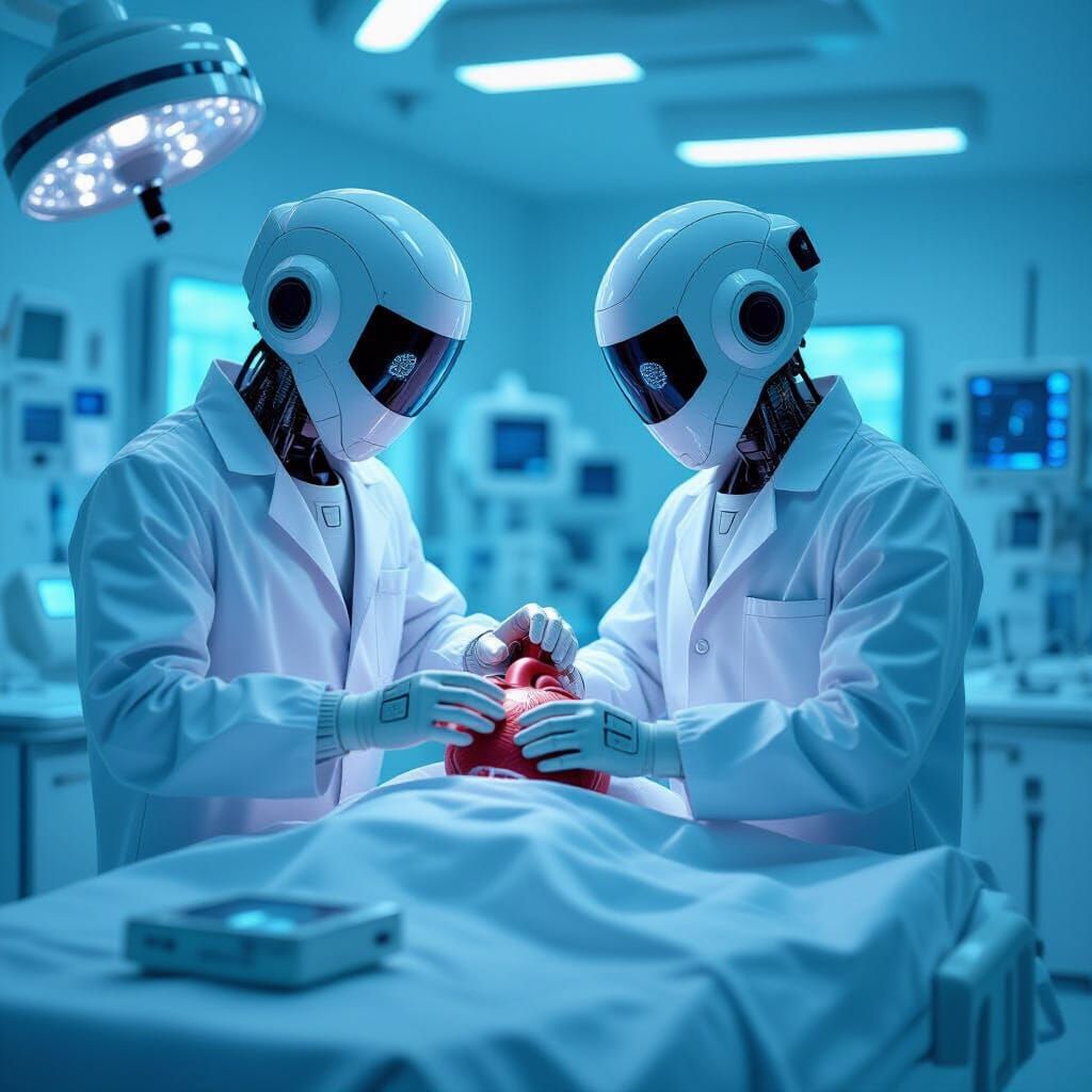 Robot Repair Center: Mechanical Heart Installation