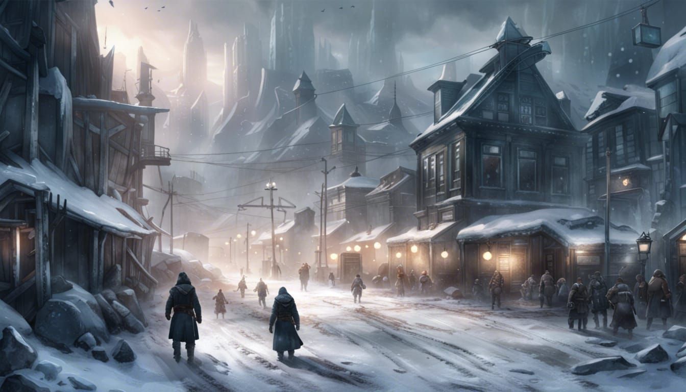 Spectacular Winter City in Frozen Post-Apocalypse