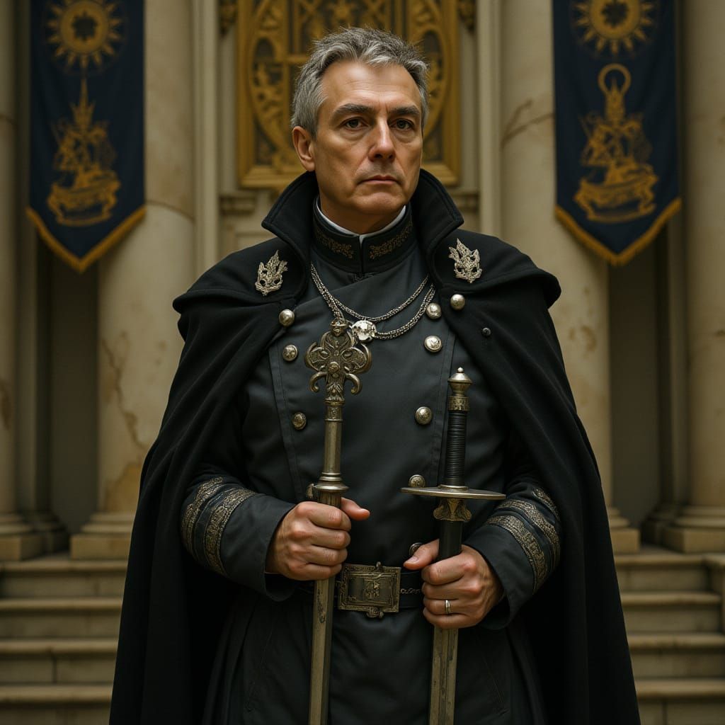 Noble King of Spades in Renaissance Fantasy Style