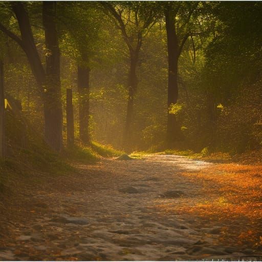 Dawn Photograph with Bokeh and Natural Lighting