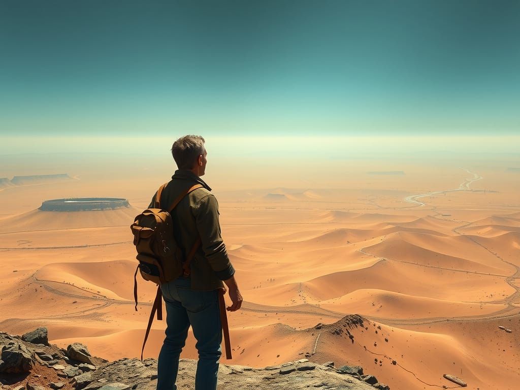 Ethereal Wasteland in a Detailed Matte Painting Style