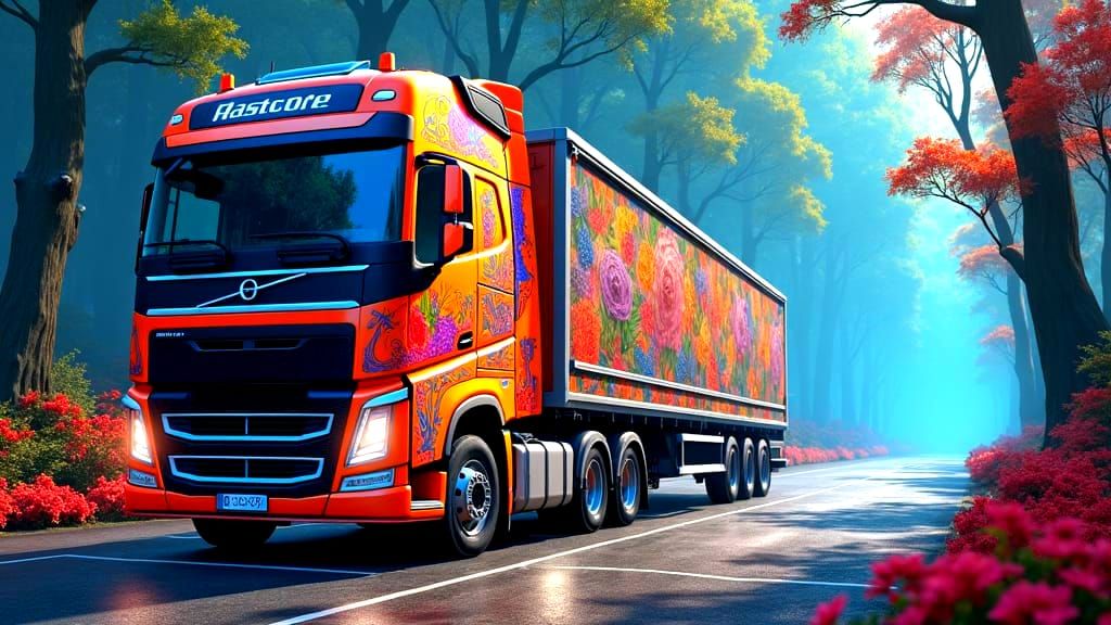 Detailed Matte Painting of Euro Truck Simulator 2