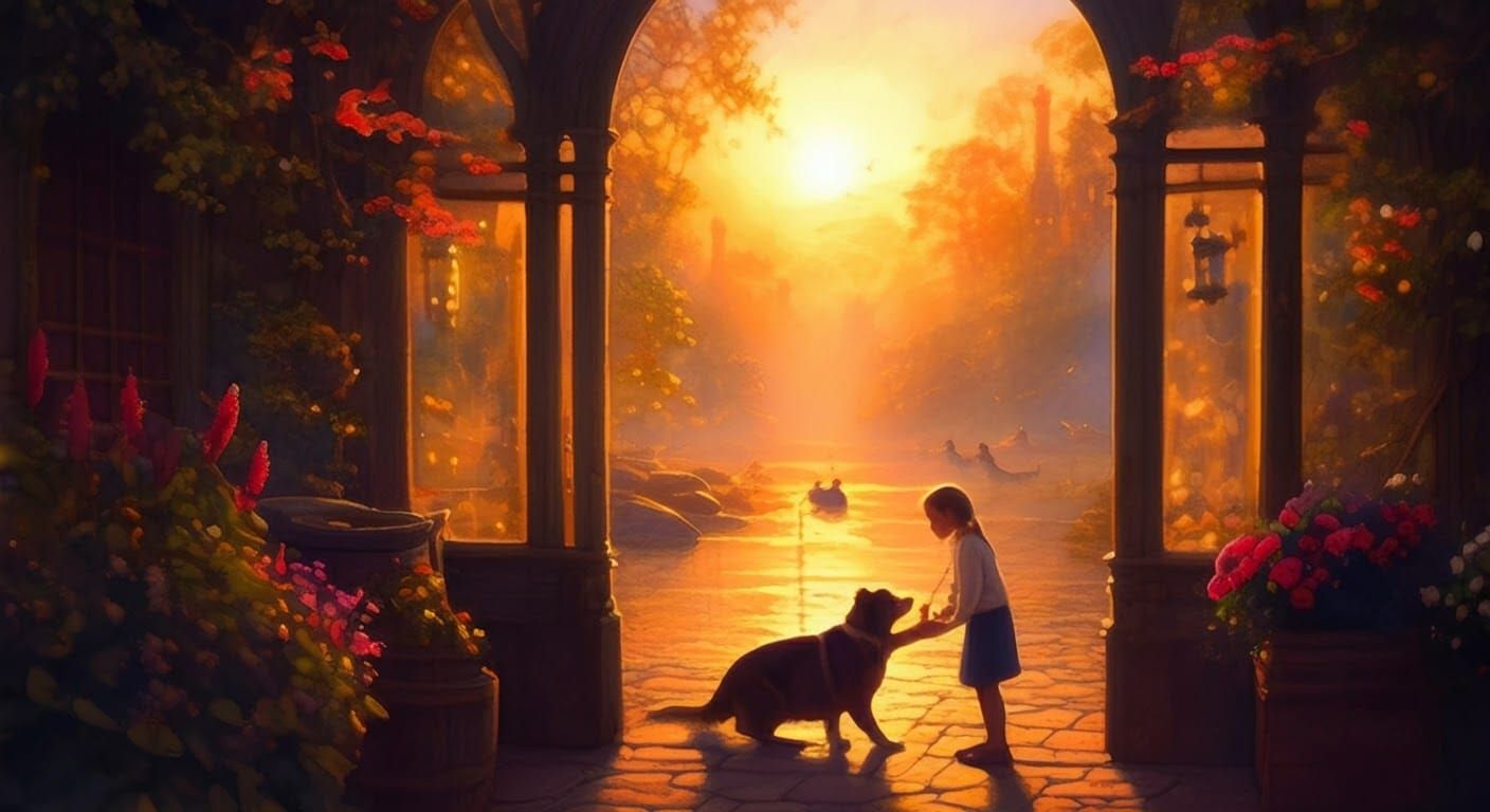 Ethereal Watercolor Portrait with Saturated Colors