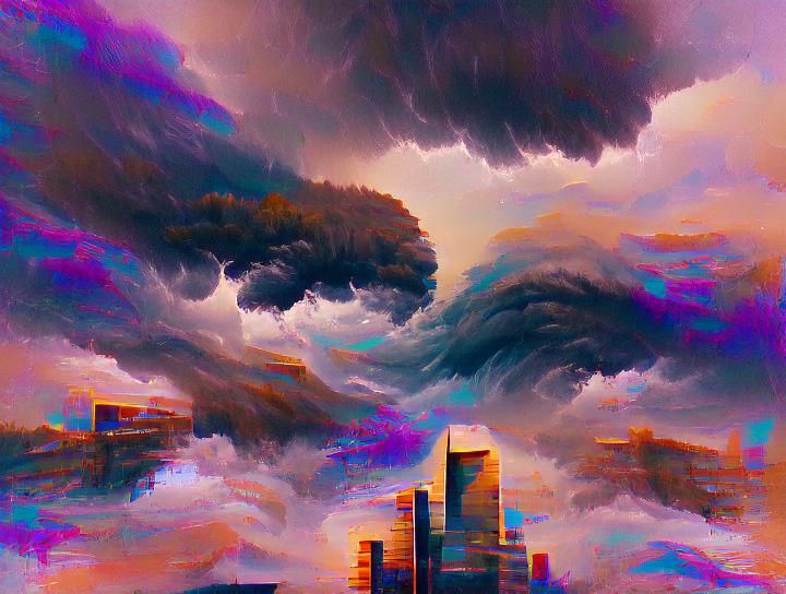 Dramatic City Portrait: Calm Before the Storm