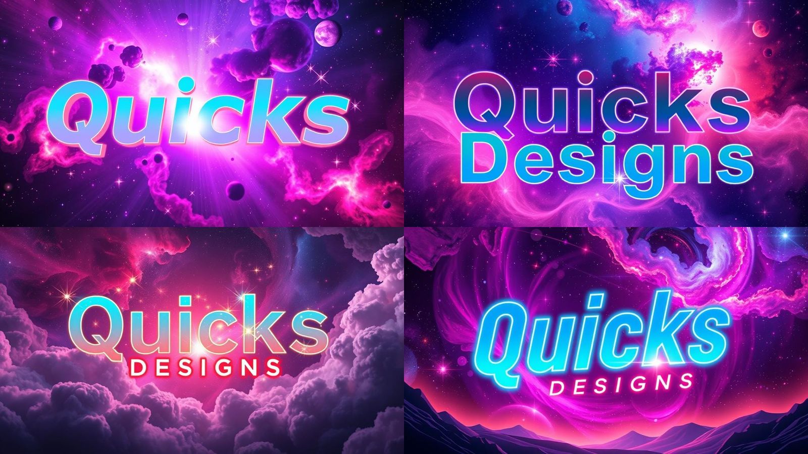 Imagine a breathtaking Discord banner featuring "Quicks Desi...
