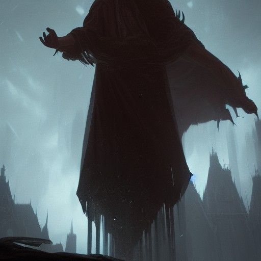 Dark God in Robes: Fantasy Concept Art