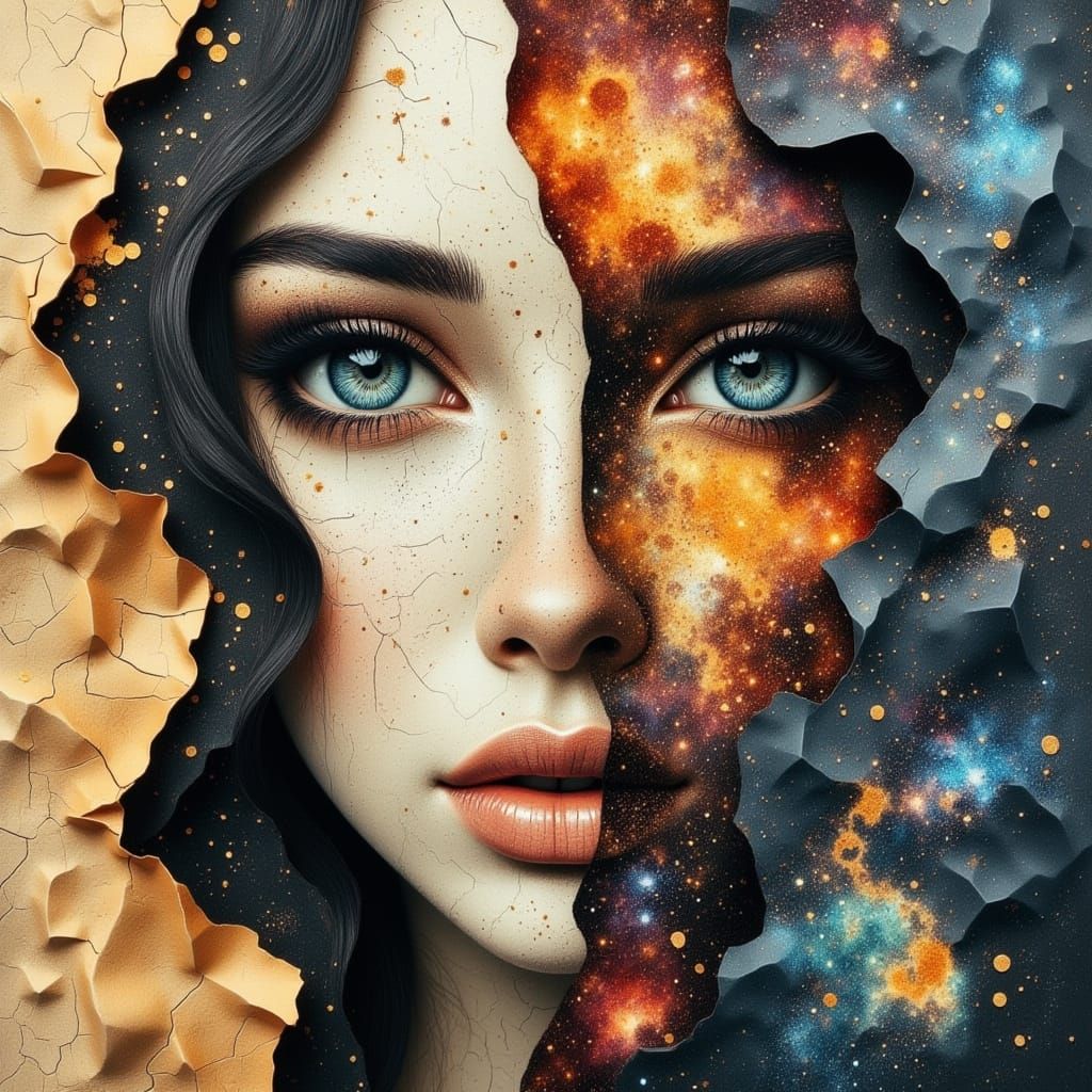 Ethereal Newspaper Goddess