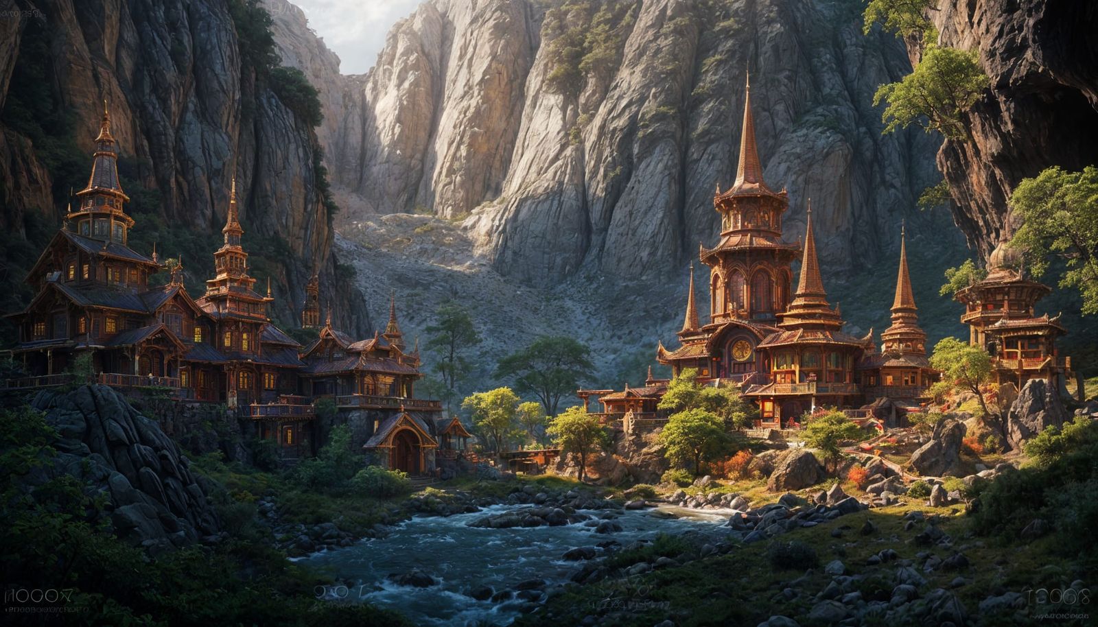 Detailed Mandalas in Fantasy Concept Art