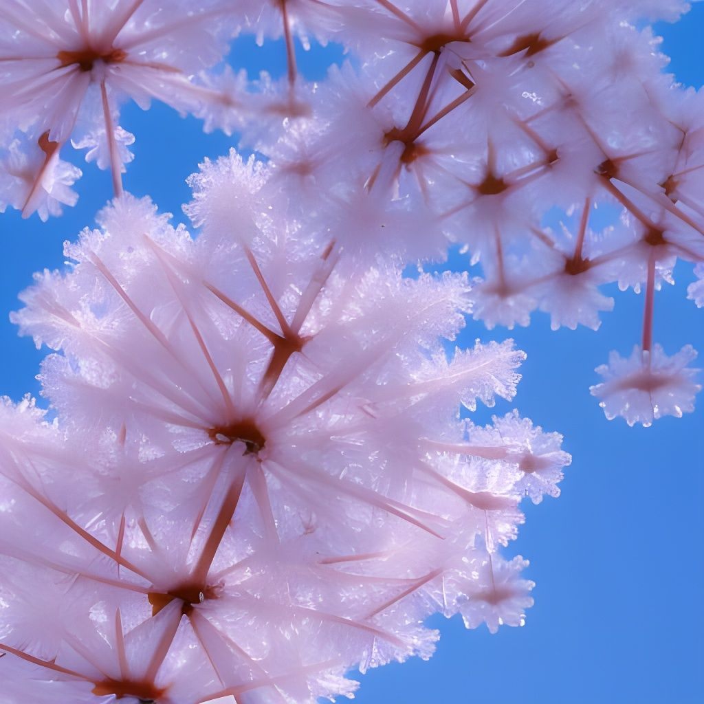Sakura Ice Crystals: Frozen Floral Beauty