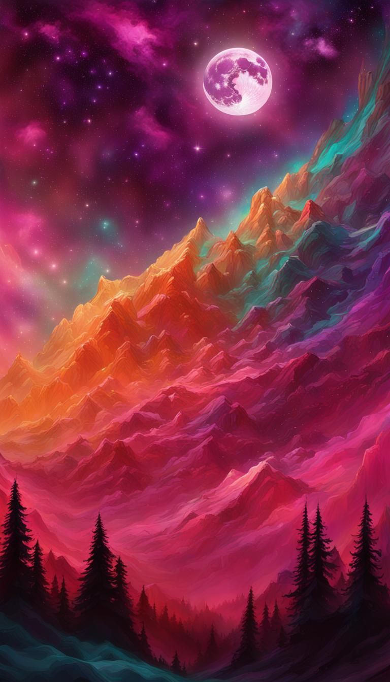 Celestial Sorceress with Stardust Aura