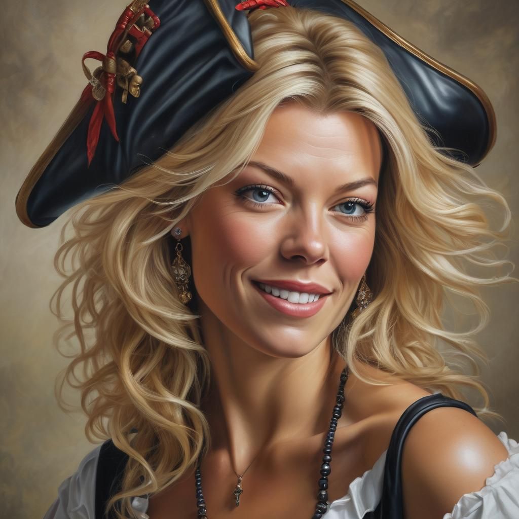 Hannah Waddingham as Glamorous Pirate in Oil