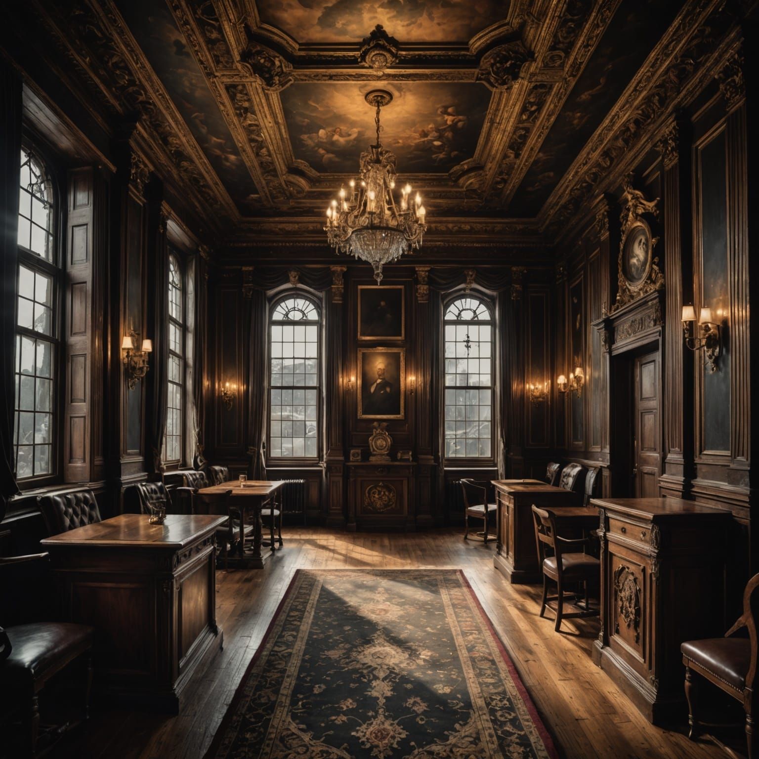 Intricate Hyperrealistic Image with Atmospheric Mood