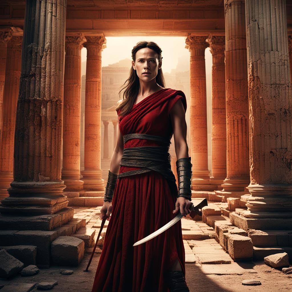 Jennifer Garner as Elektra in Ancient Greece
