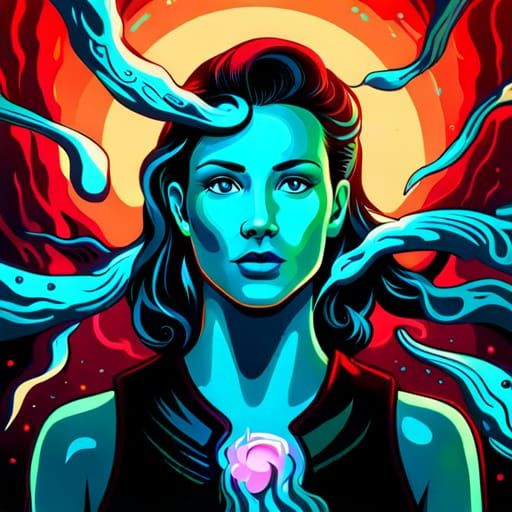 Galactic Bottle: A Surreal Digital Art Masterpiece