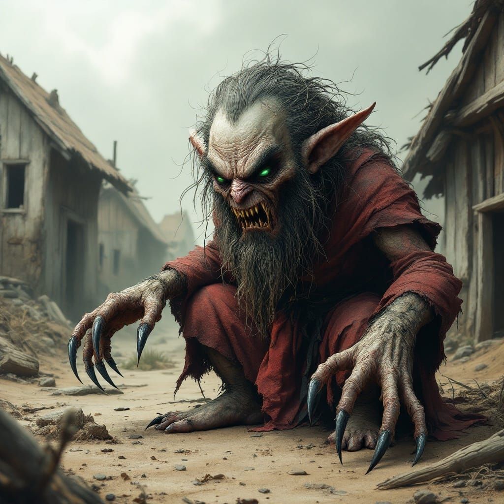 Evil Gnome in Decaying Slavic Village