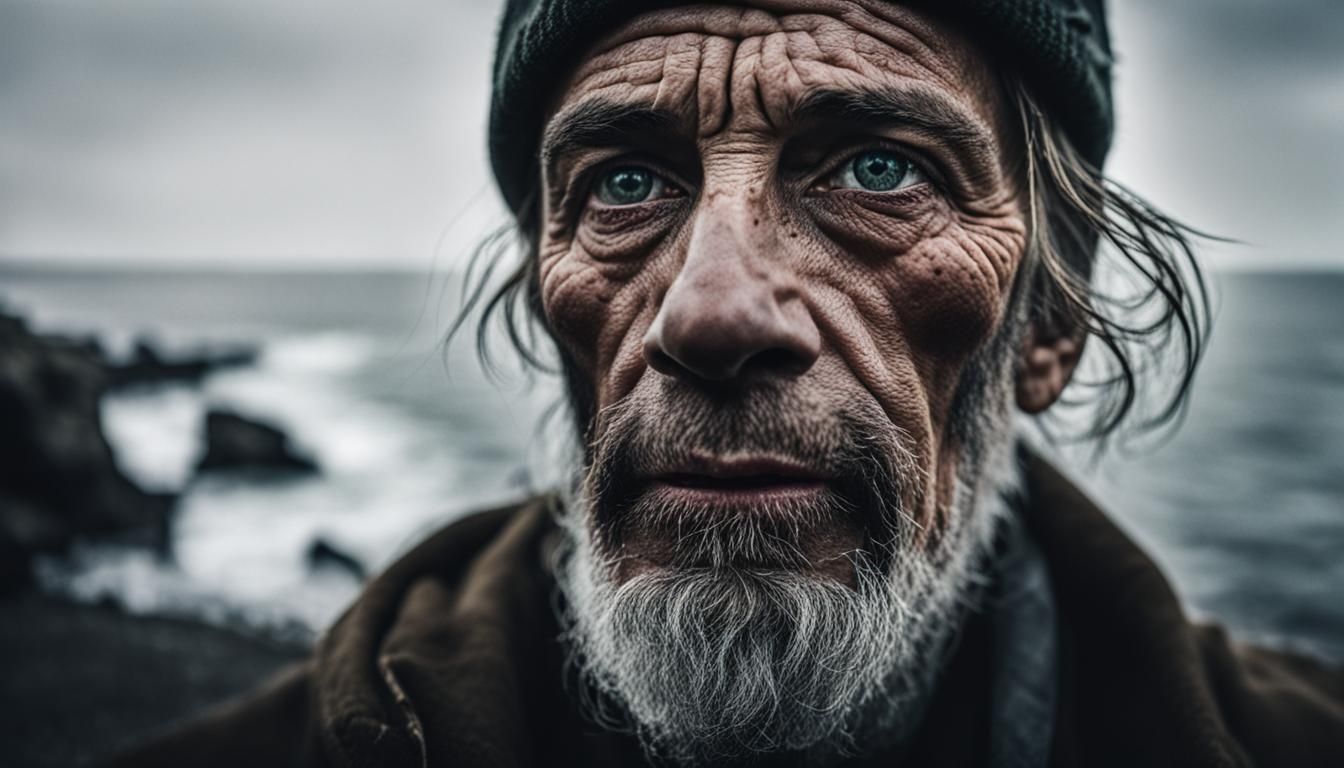 Ocean Cliffside Portrait in Natural Ambient Light