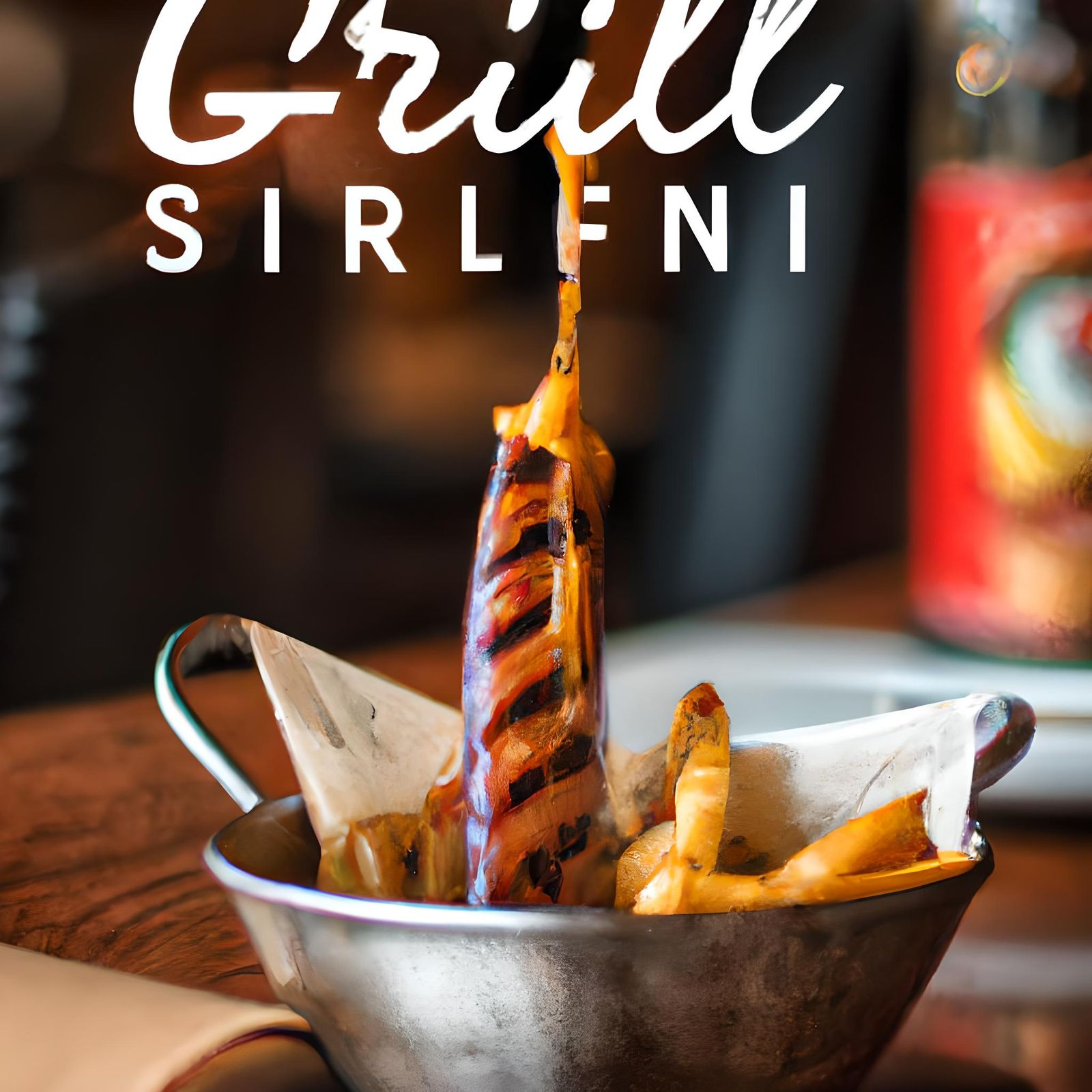 Grilled Sausage Dive: A Vibrant Food Photo