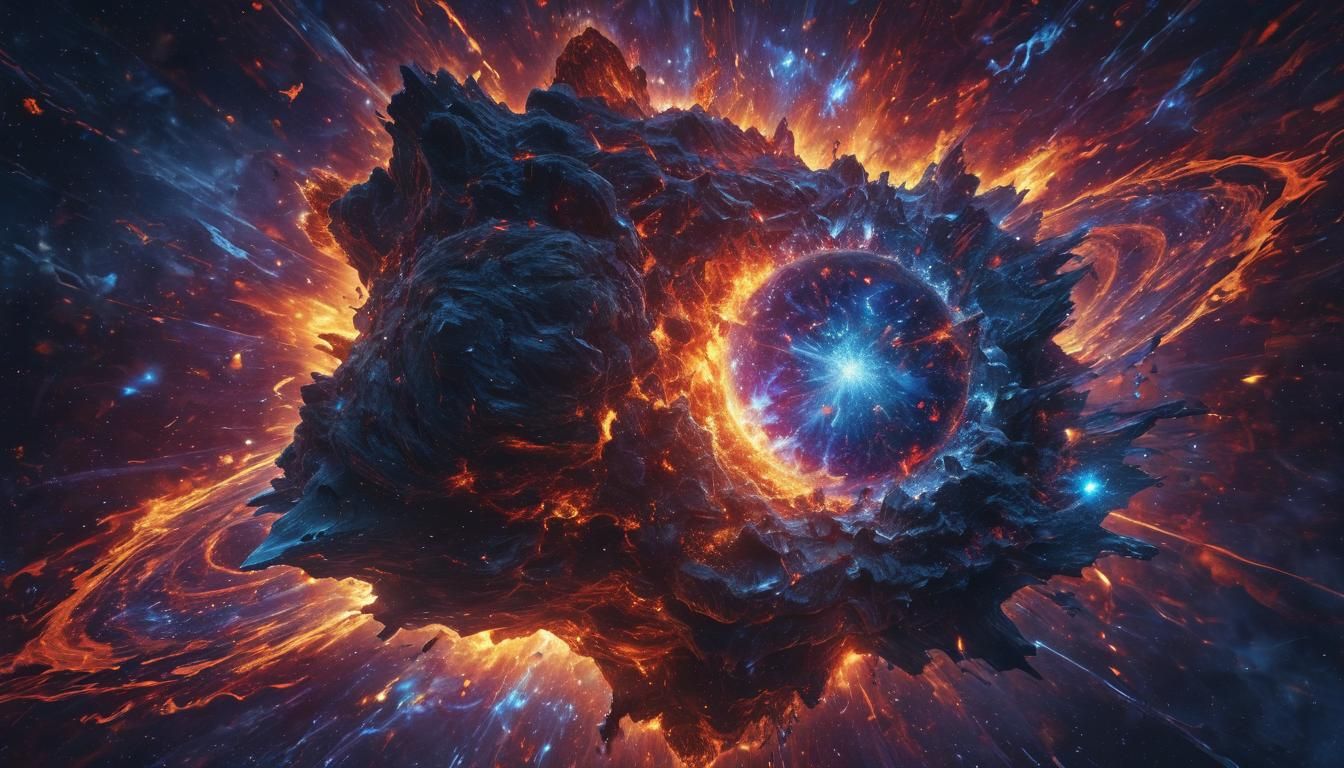 Elemental Fire and Ice Clash: Birth of a Planet