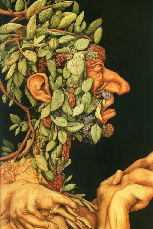 Human-Tree Hybrid Portrait in Renaissance Style