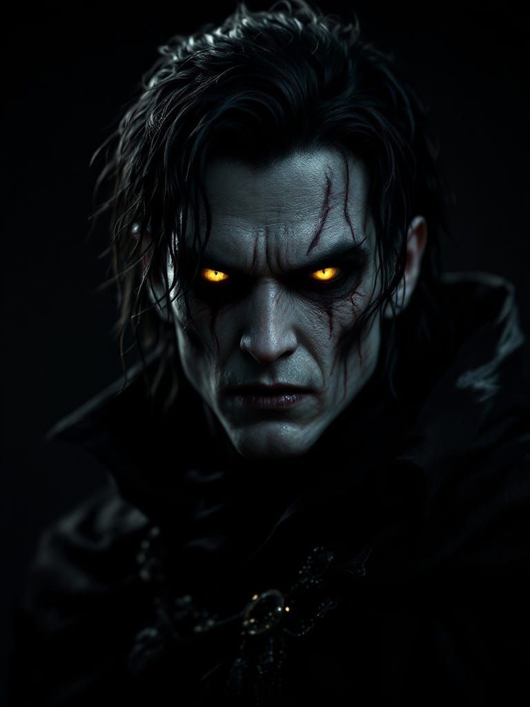 Dark Fantasy Anti-Hero Character Portrait in Cinematic Style