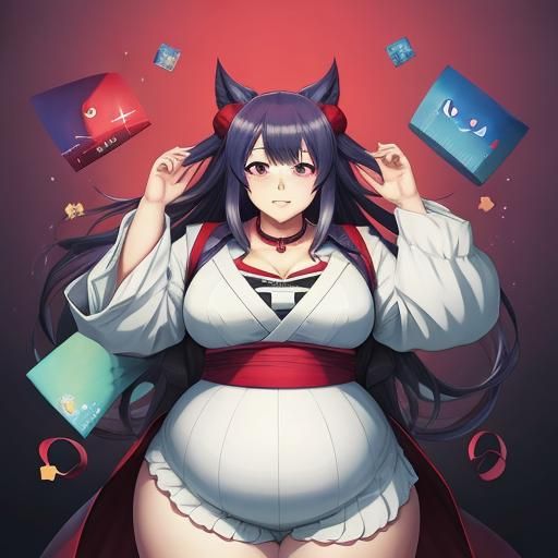 Anime Girl in Japanese Manga Style