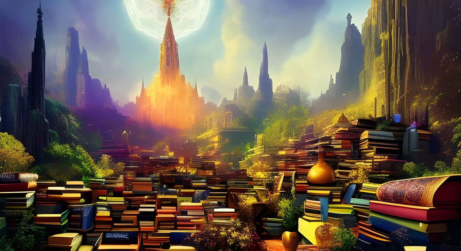 Books in Time and Space: Digital Illustration