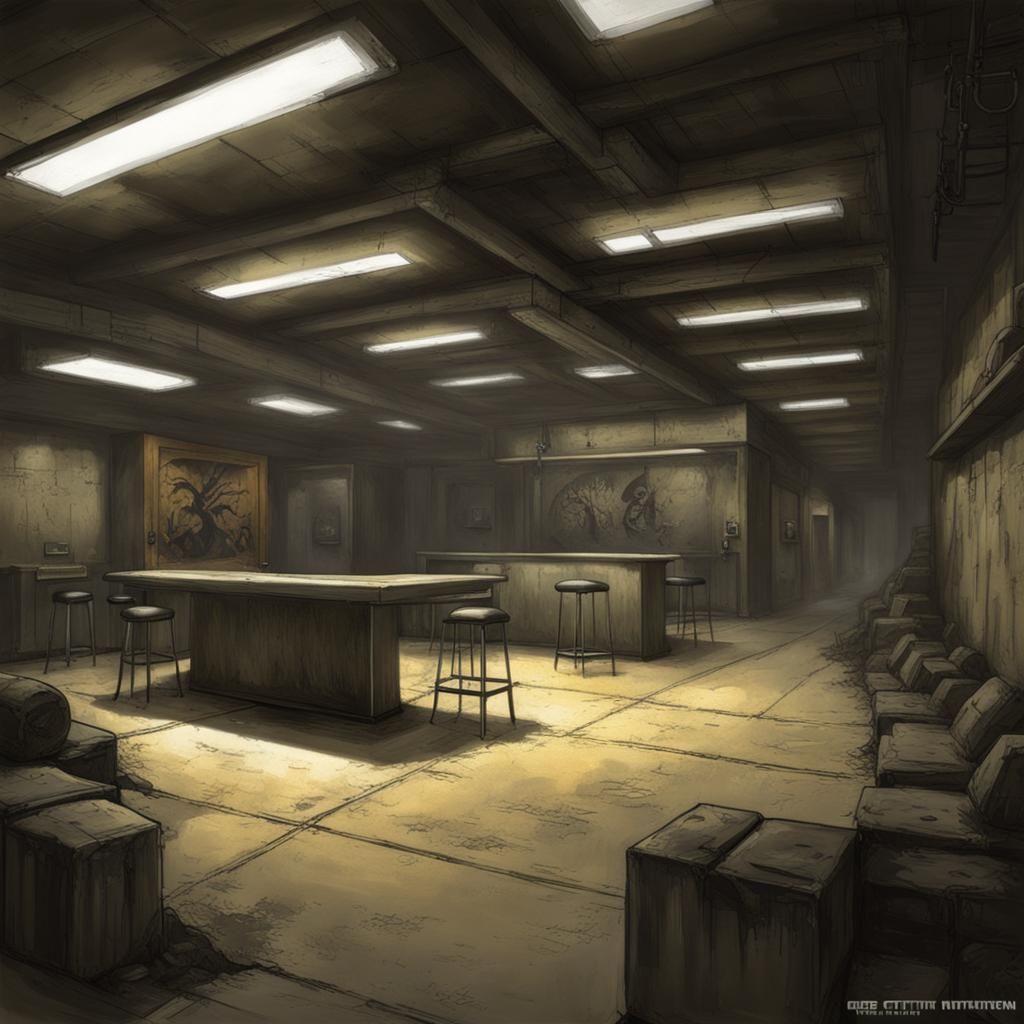 Sinister Underground Military Bar by Rutkowski