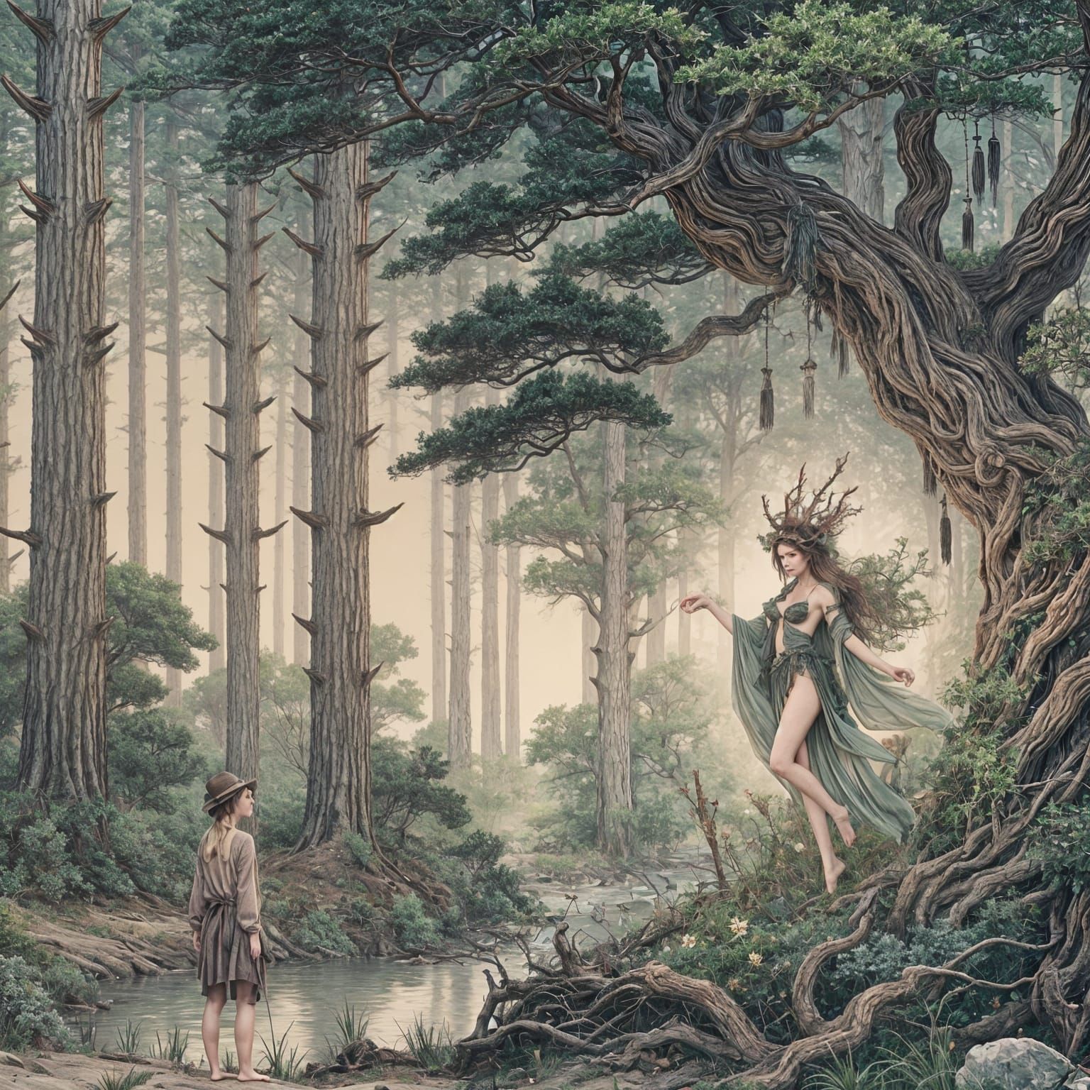 Boy Meets  Wood Nymph