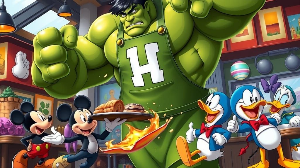 Hulk and Friends Enjoy a Hilarious Café Adventure in a Vibra...
