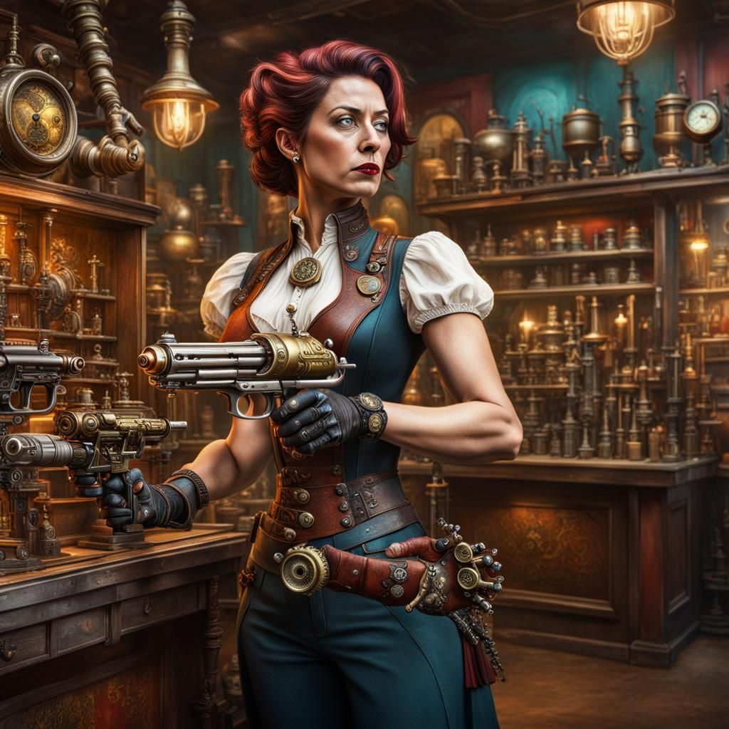 Steampunk Ray Gun Purchase in Cinematic Realism