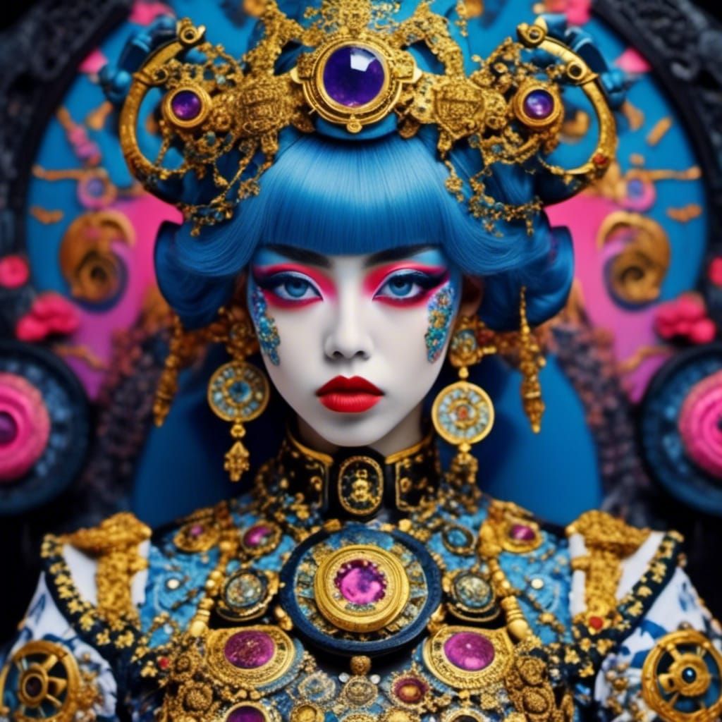 Marble Monkey Queen: Statue Art