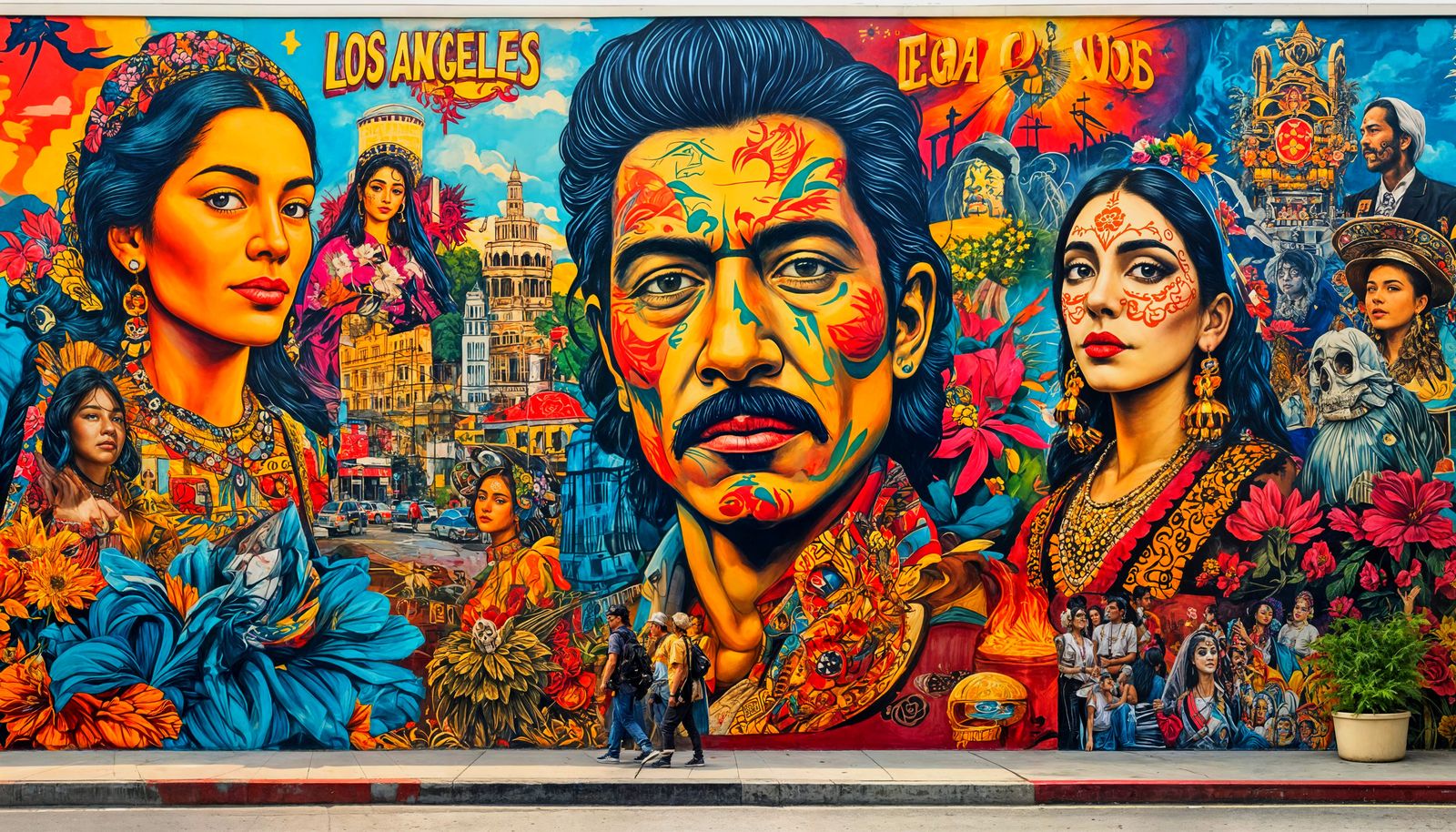 Vibrant LA Mural Celebrates Cultural Diversity