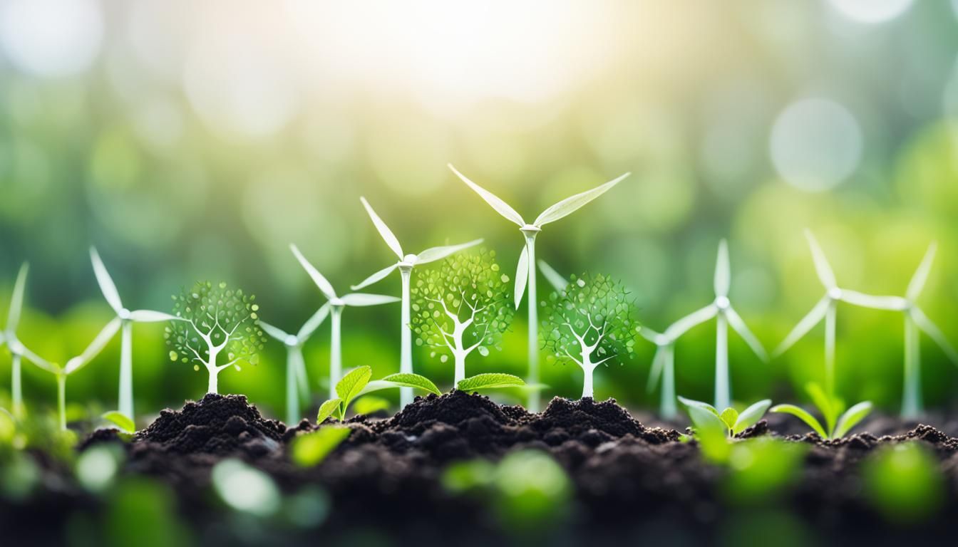 ESG Green Energy and Sustainable Industry Concept