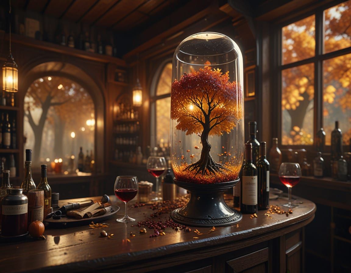 autumn in a glass