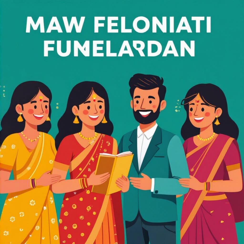 Eerie Indian Home at Night in Horror Style