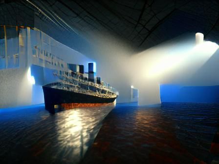 Titanic in Hyperrealism with Volumetric Lighting